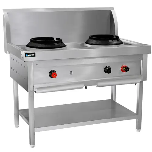 S/S Double Burner Cooking Range